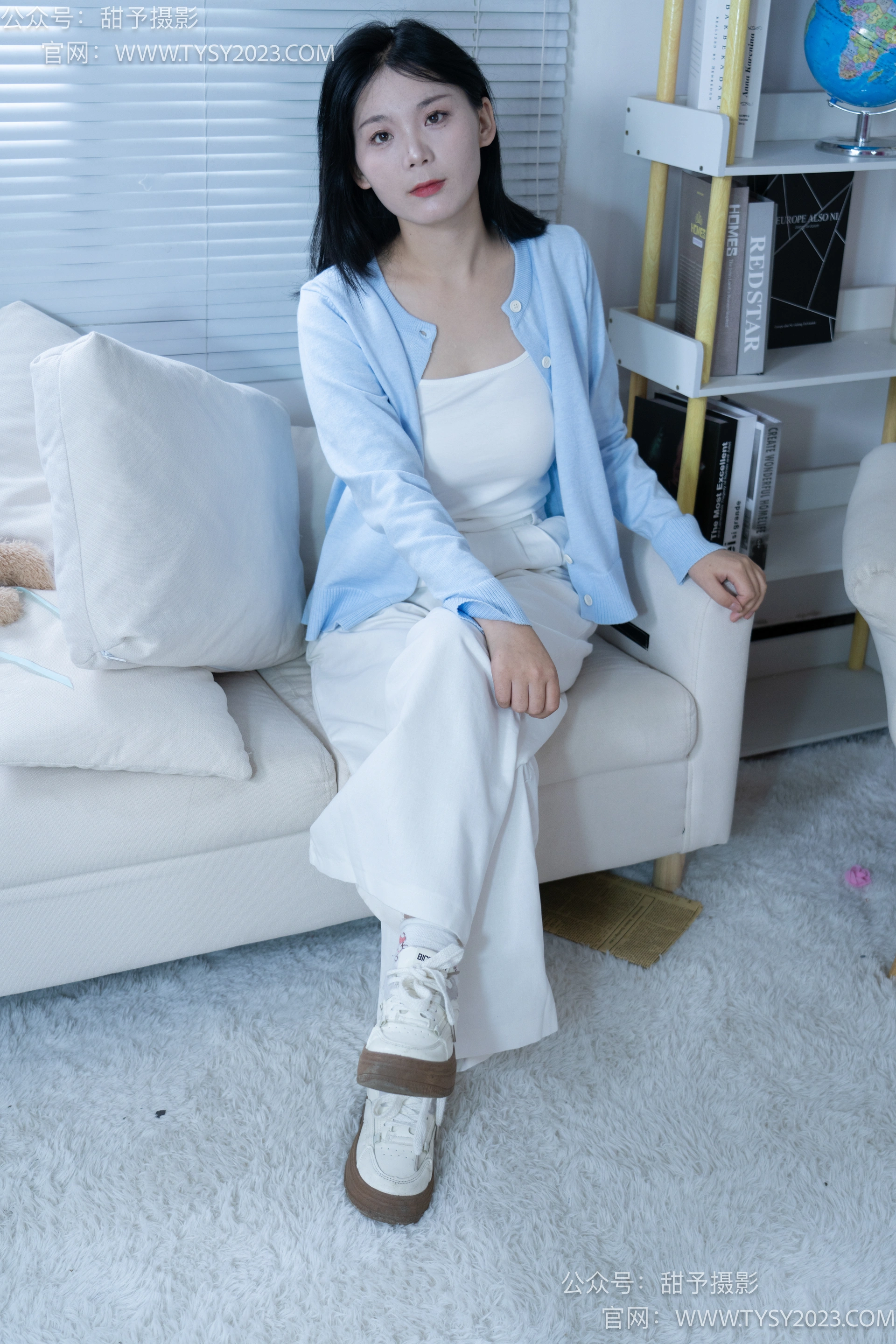 甜予摄影 No.060 梨子-板鞋、脏白棉袜、裸足 1